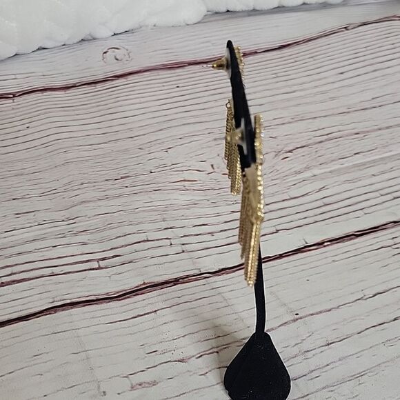 Amrita Rhinestone Hanging Earrings - Picture 3 of 6